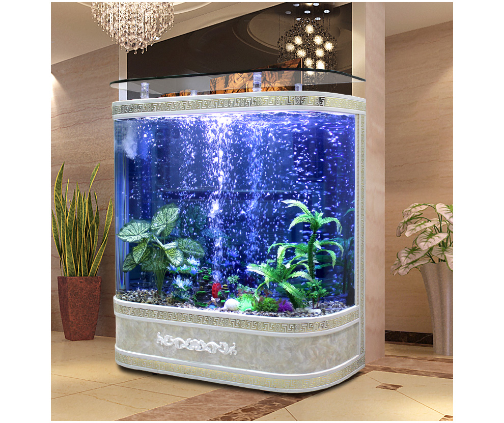 喜灝歐式雙圓形生態金魚缸水族箱 優雅家居水景新選擇